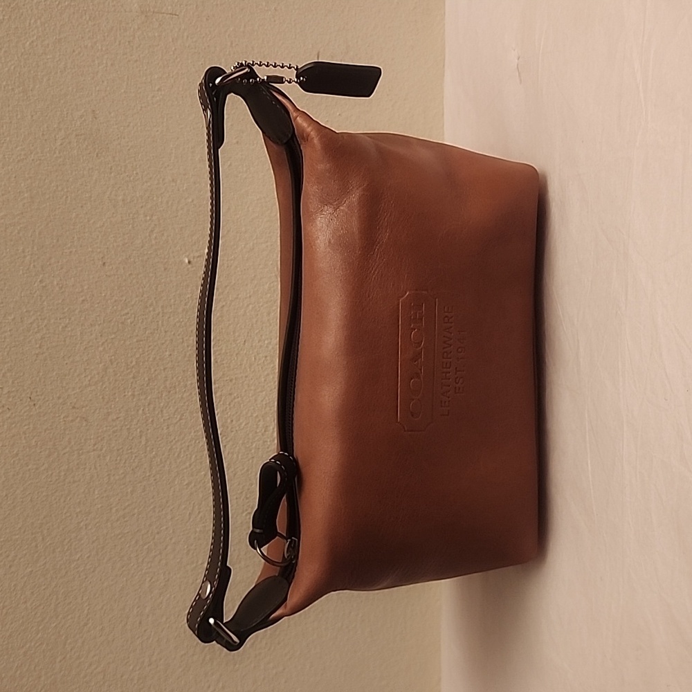 Coach Tan Mini Leatherware Handbag Purse Bag